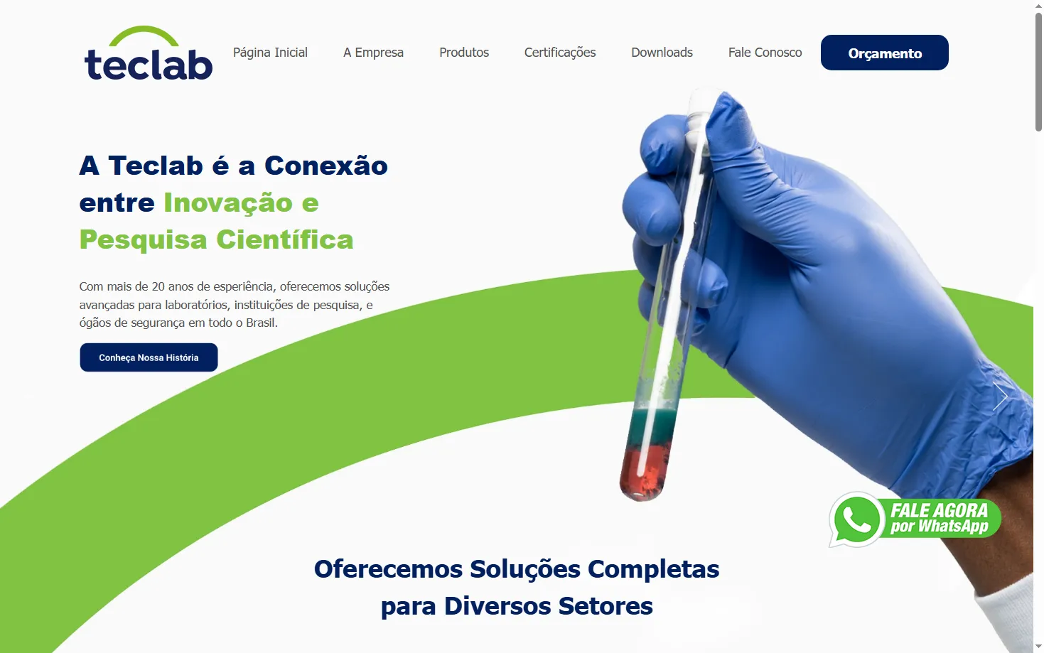 criação de site para clínica laboratorial em Manaus otimizado para Google